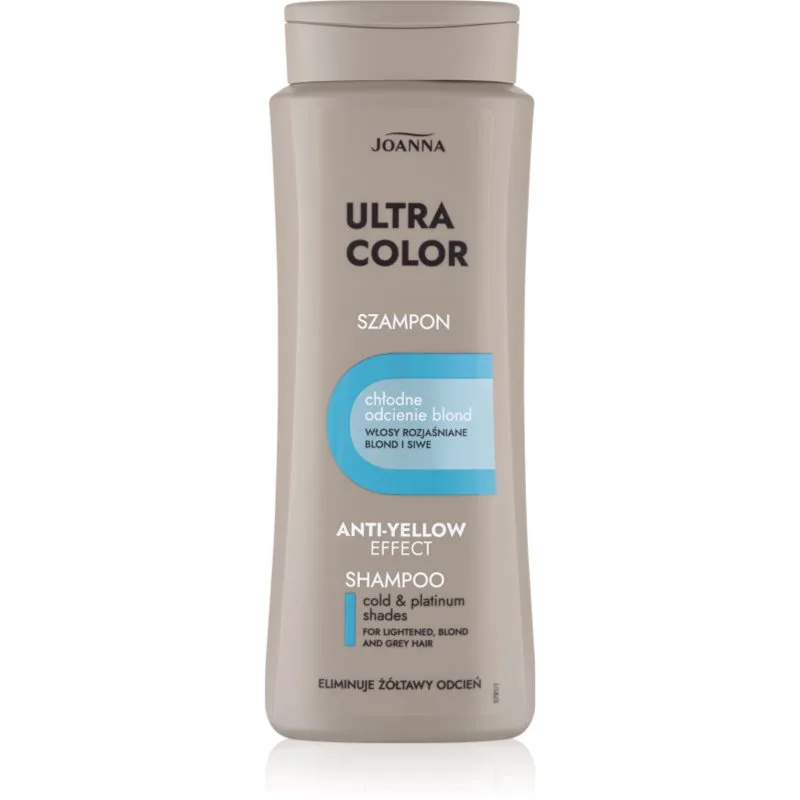 Joanna Ultra Color καθαριστικό και καταπραϋντικό σαμπουάν για ξανθά μαλλιά 400 ml