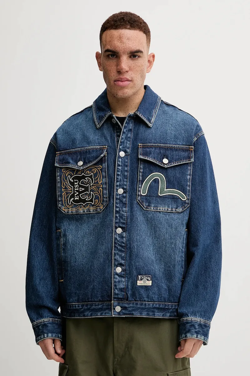 Τζιν μπουφάν Evisu Sheridan Daicock Printed