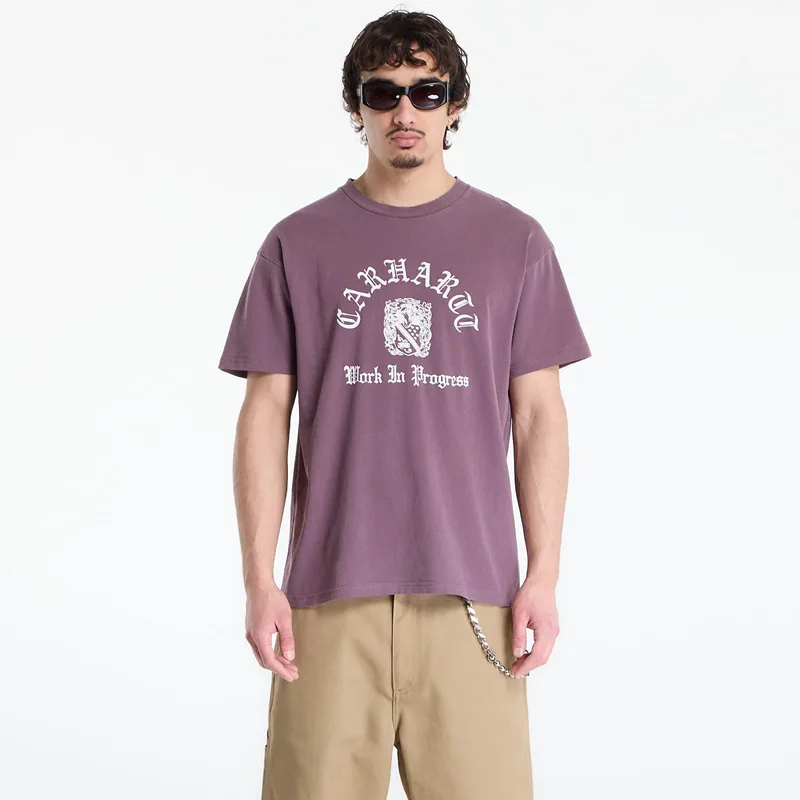T-shirt Carhartt WIP S/S Coat Of Arms T-Shirt UNISEX Cozy Purple L