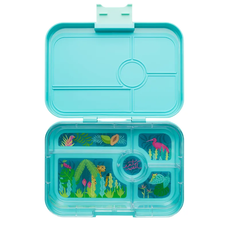Φαγητοδοχείο Ενηλίκων Yumbox Yumbox Tapas XL 5-sections Antibes Blue / Jungle Pastel tray 5 sections