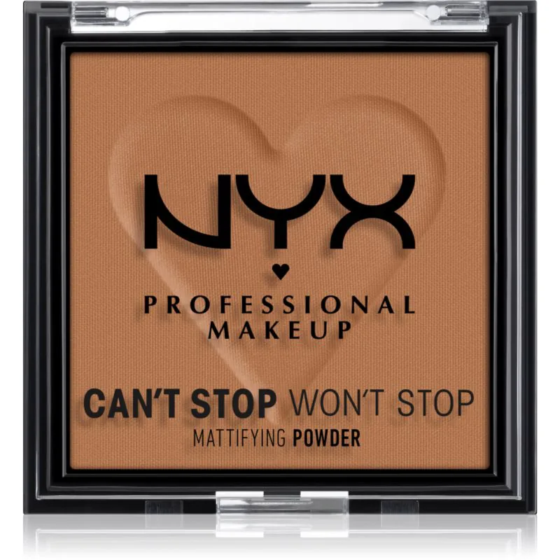 NYX Professional Makeup Can't Stop Won't Stop Mattifying Powder ματ πούδρα απόχρωση 08 Mocha 6 γρ