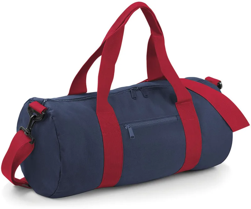 Τσάντα Σακ Βουαγιάζ BG140 BagBase Original Barrel Bag French Navy/Classic Red
