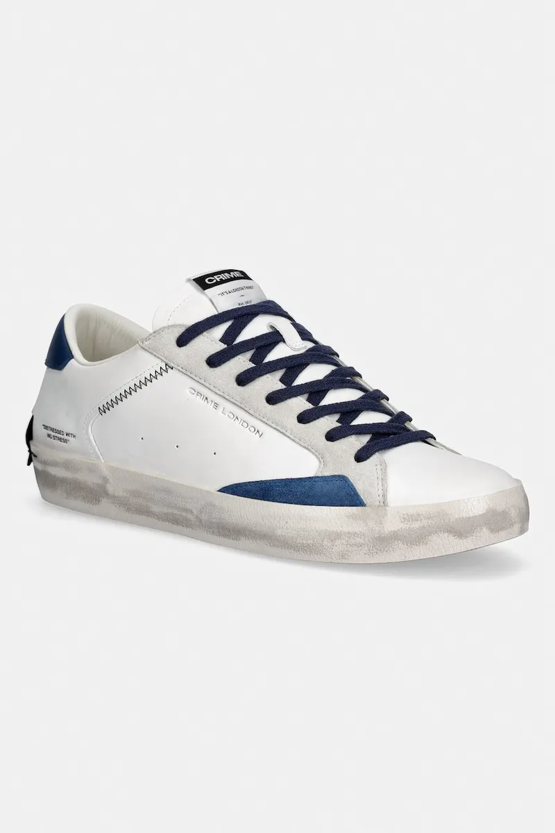 Δερμάτινα sneakers Crime London DISTRESSED LOW