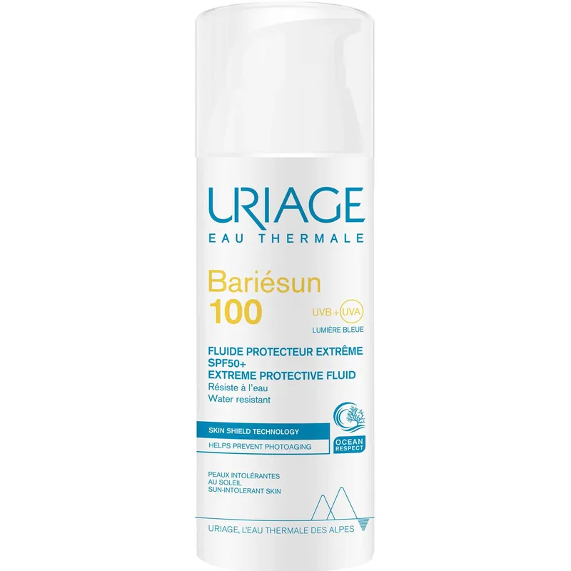 Uriage Bariesun 100 Extreme Protective Fluid Αντηλιακό Προσώπου Πολύ Υψηλής Προστασίας για το Δυσανεκτικό Δέρμα 50ml