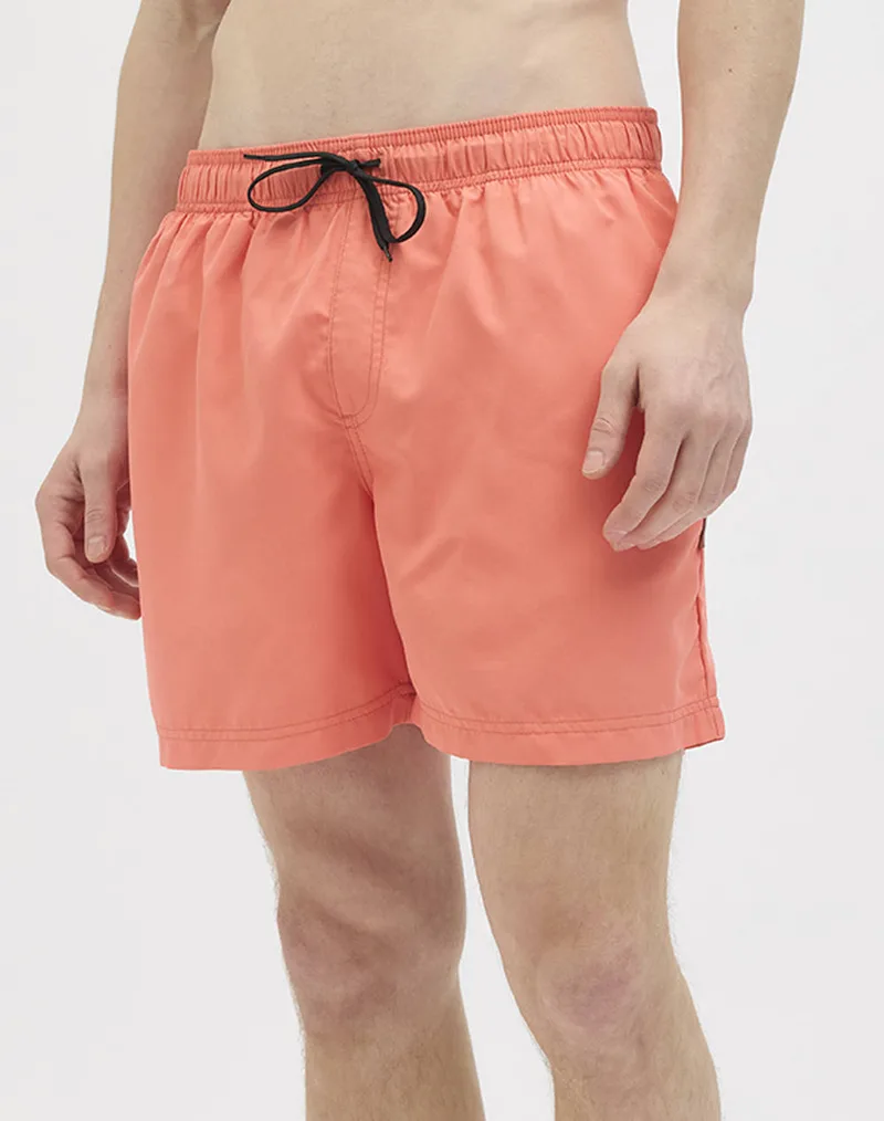 JJREBEL JREBHAWAII SWIM SHORT SOLID 12270761-HOT CORAL Coral