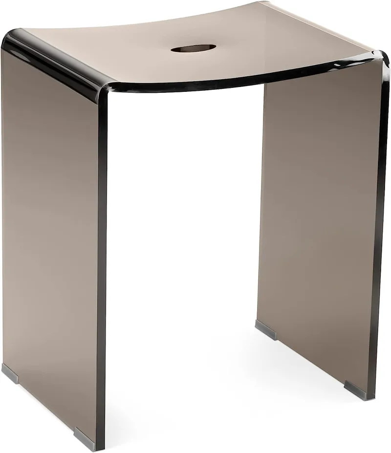Navaris Grey Acrylic Shower Stool - Αδιάβροχο Ακρυλικό Σκαμπό / Κάθισμα για Ντους / Μπάνιο - Grey (56085.01.22)