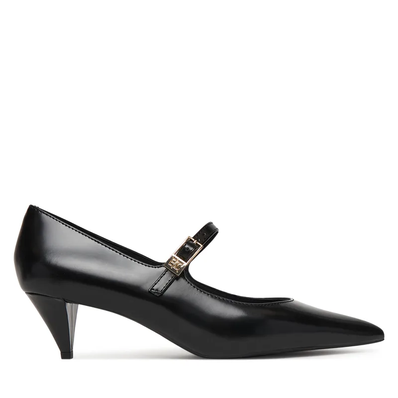 Γόβες Tommy Hilfiger Low Pump Abrasivato FW0FW09321 Μαύρο