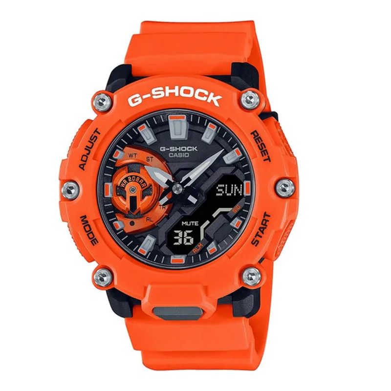 CASIO G-Shock AnaDigi Πορτοκαλί Rubber Strap GA-2200M-4AER