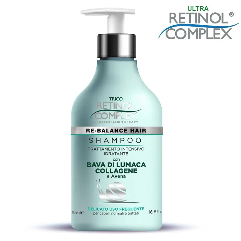 Trico retinol complex Snail slime collagen & oat shampoo 500 ml