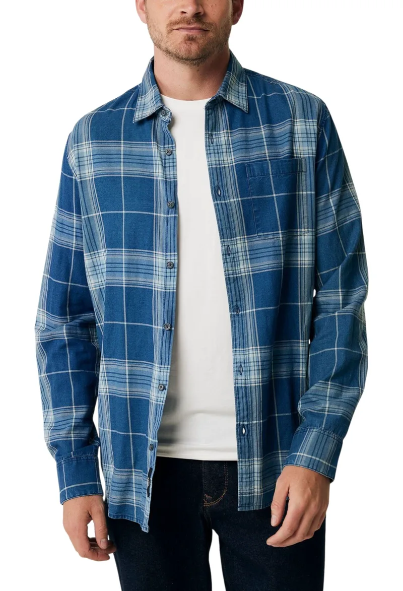 Πουκάμισο Μακρυμάνικο Mexx Denim Look MF007202043M-NAVY Ανδρικό