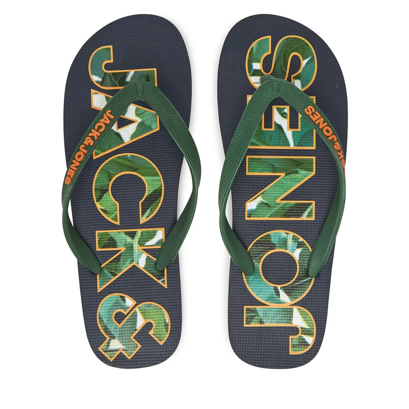 Σαγιονάρες Jack & Jones Jfwlogo Palm Print Flip Flop Ln 12230642 Σκούρο μπλε