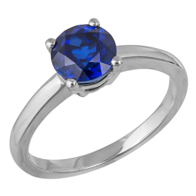 Μονόπετρο δαχτυλίδι με οικολογικό ζαφείρι Κ18 041211 041211 Χρυσός 18 Καράτια