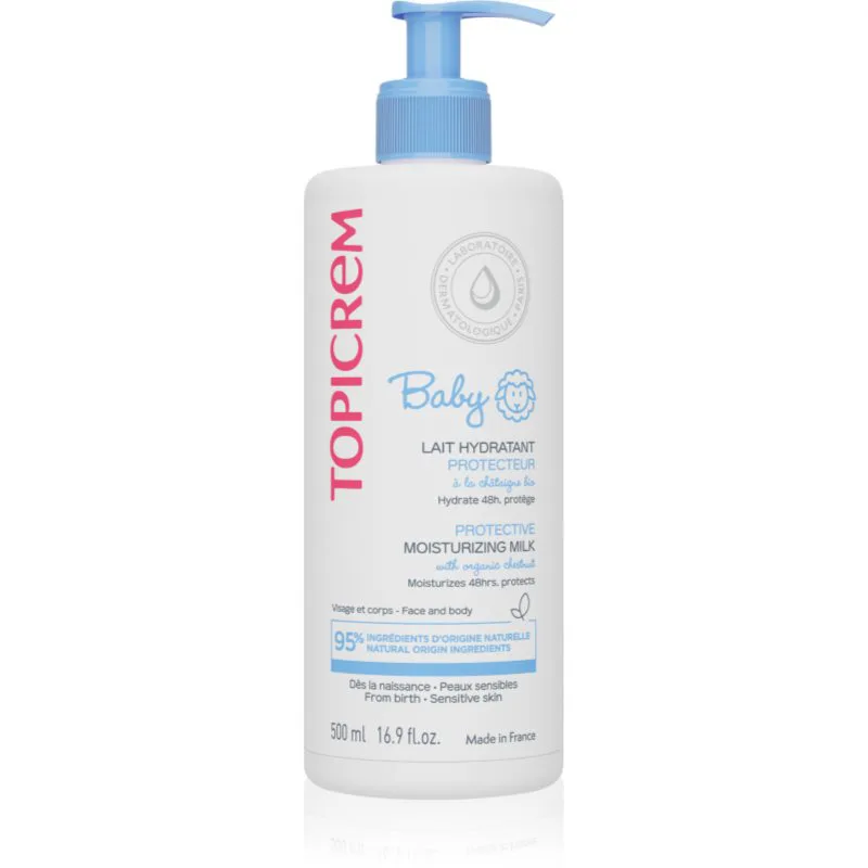 Topicrem BABY My 1st Ultra-Moisturizing Milk ενυδατικό γαλάκτωμα για σώμα και πρόσωπο για ξηρό και ευαίαισθητο δέρμα 500 ml