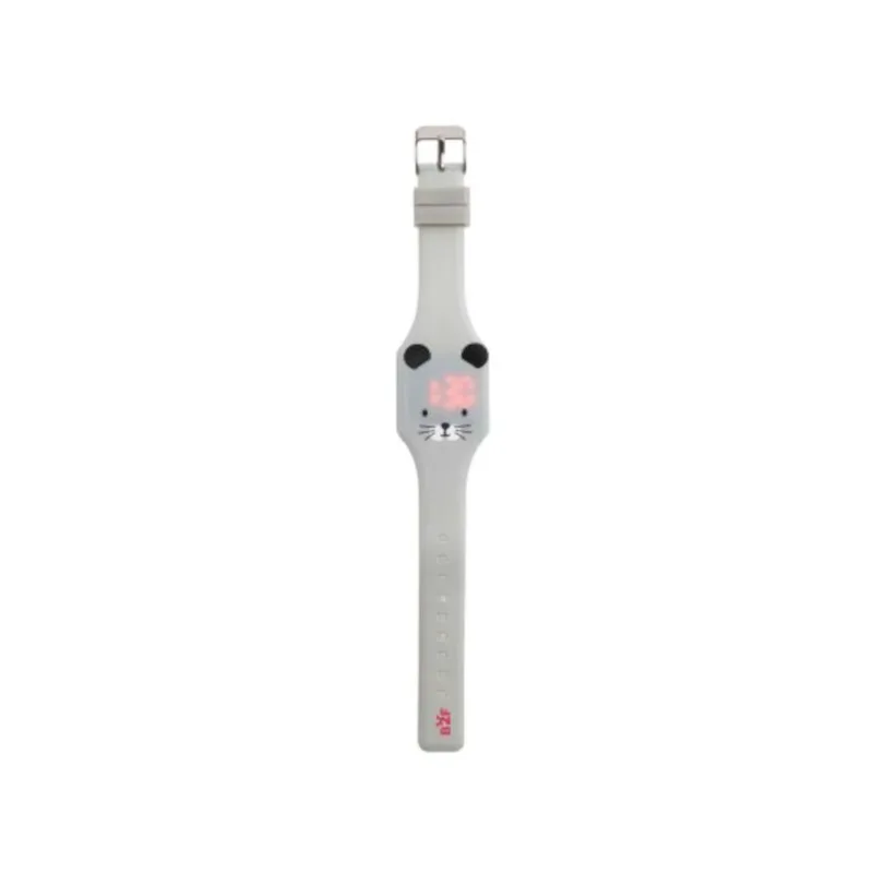 Παιδικό Ρολόι Χειρός Touch Watch Σιλικόνης Miquelrius Back2Fun Ποντικάκι Γκρι