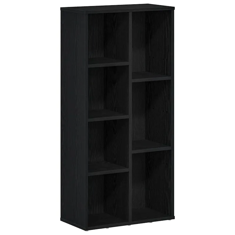 vidaXL Βιβλιοθήκη Μαύρη Δρυς 50x25x104 εκ. από Τεχνητό Ξύλο