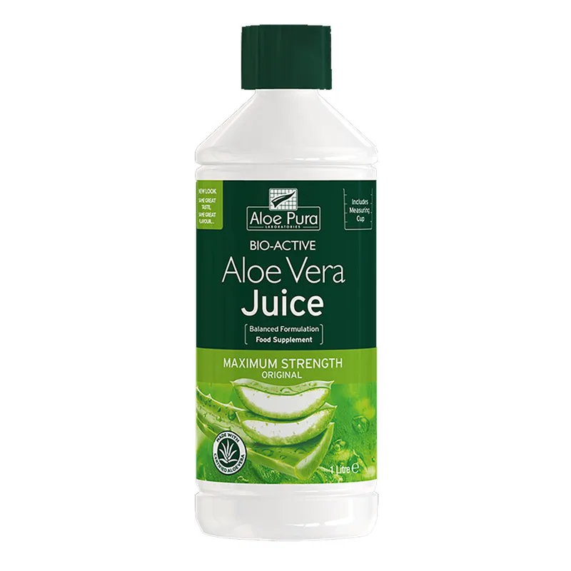 Optima Aloe Vera Juice Maximum Strength 100% Φυσικός Χυμός Αλόης 1L