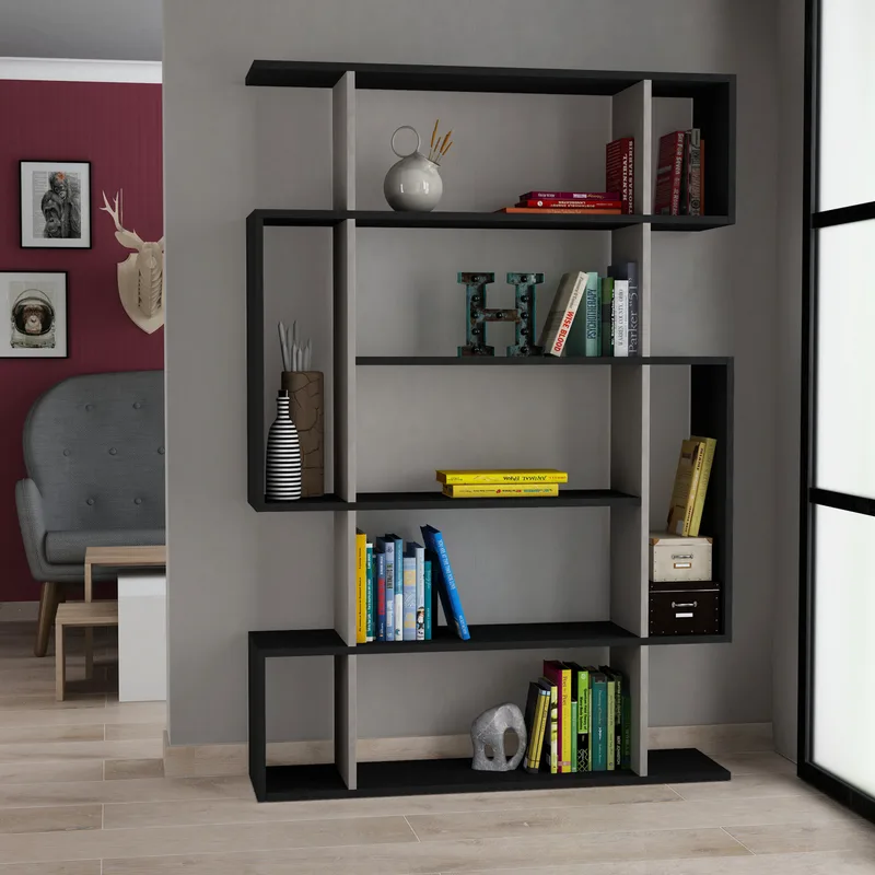 Βιβλιοθήκη Mito - Anthracite, Light Mocha 776Hms3617 (110x161x25,5)