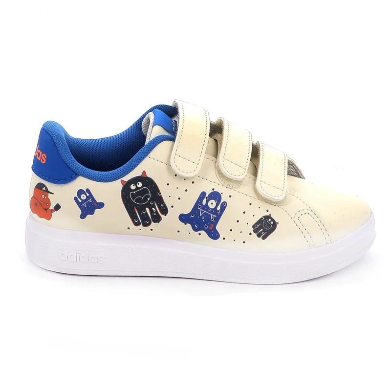 Παιδικό Αθλητικό Παπούτσι για Αγόρι Adidas Advantage Base 2.0 Cf C Χρώματος Μπεζ KI0741