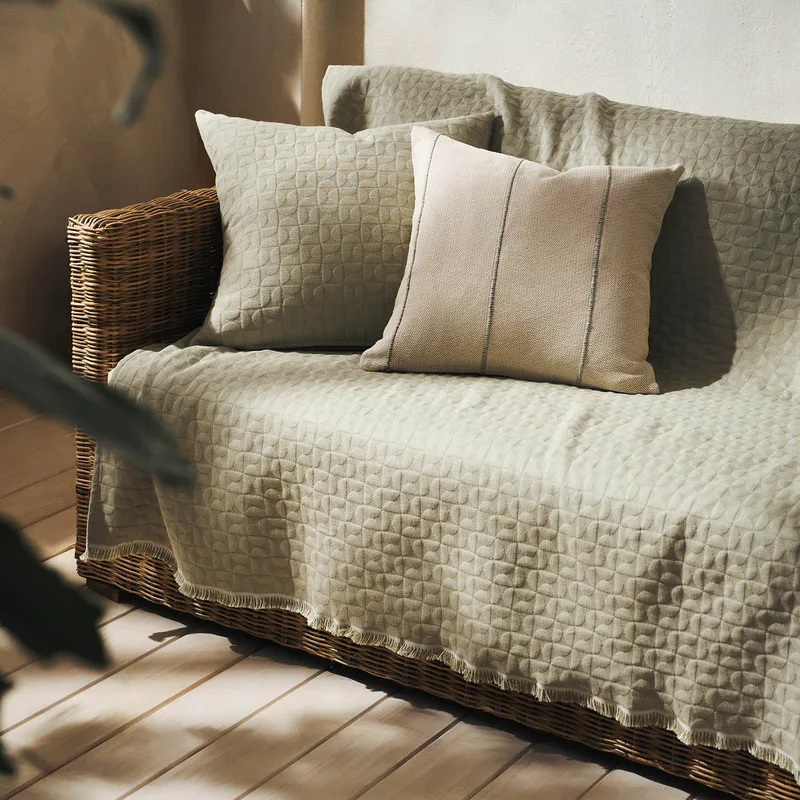 Ριχτάρι Καναπέ Διθέσιου (180x250) Gofis Home Eliena Smoke Green 402/07