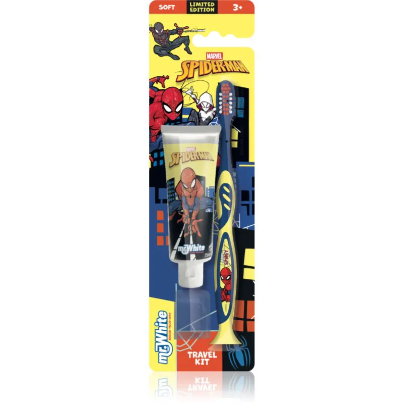 Marvel Spiderman Travel Kit Σετ οδοντιατρικής φροντίδας για παιδιά