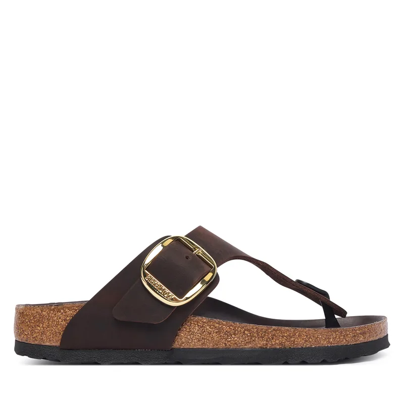Σαγιονάρες Birkenstock Gizeh Big Buckle 1033002 Σκούρο καφέ