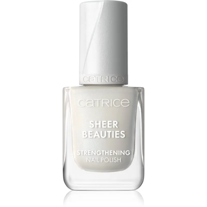 Catrice Sheer Beauties Strengthening Nail Polish δυναμωτικό βερνίκι νυχιών απόχρωση 010 Milky Not Guilty 10.5 ml