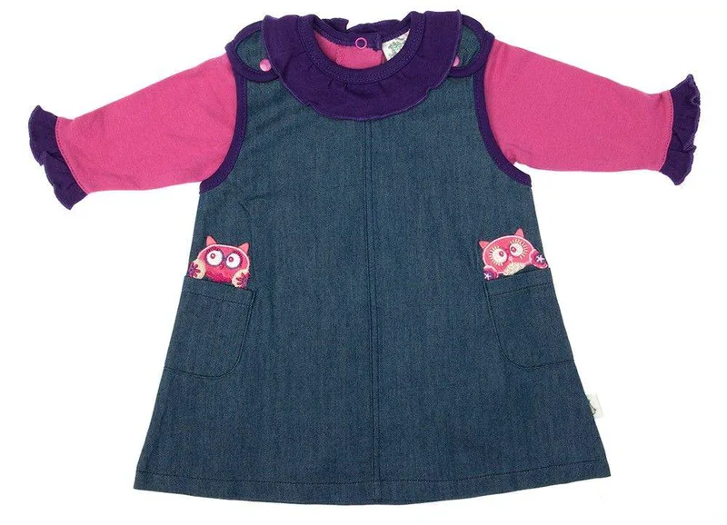 ΦΟΡΕΜΑ F.S. BABY 11706 ΜΠΛΕ ΤΖΗΝ/ΦΟΥΞΙΑ (74ΕΚ.)-(9-12 ΜΗΝΩΝ)