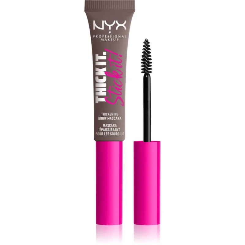 NYX Professional Makeup Thick it Stick It Brow Mascara μάσκαρα για τα φρύδια απόχρωση 05 Ash Brown 7 ml
