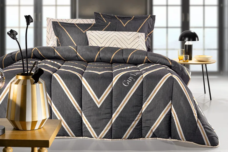 Παπλωματοθήκη Υπέρδιπλη Guy Laroche Canyon Anthracite 225x245