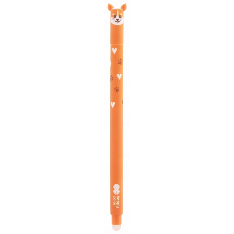 Στυλό Erase 0,5mm Happy Color Cute Animals Σκύλος Κόργκι Πορτοκαλί