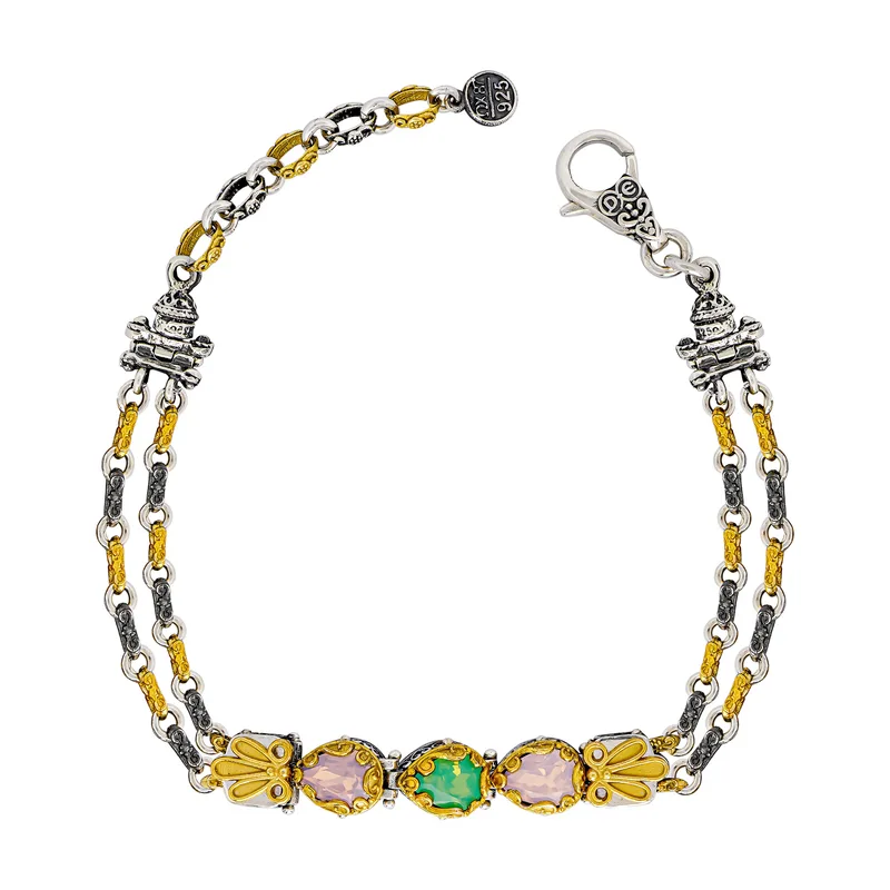 DIMITRIOS Ασημένιο Βραχιόλι Με Πέτρες Swarovski B441