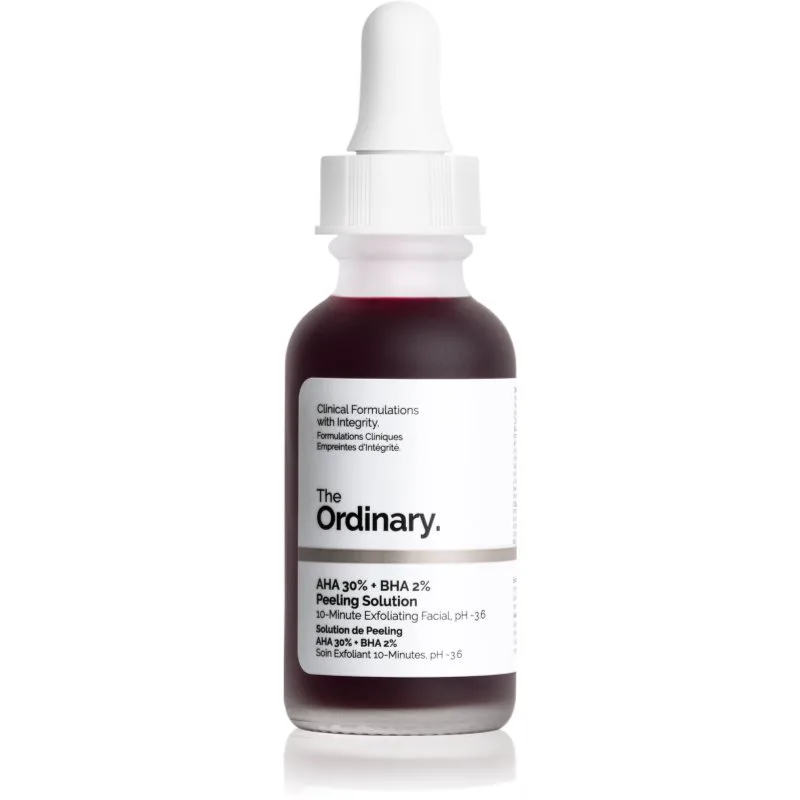 The Ordinary AHA 30% + BHA 2% Peeling Solution διάλυμα με αποτέλεσμα απολέπισης 30 μλ