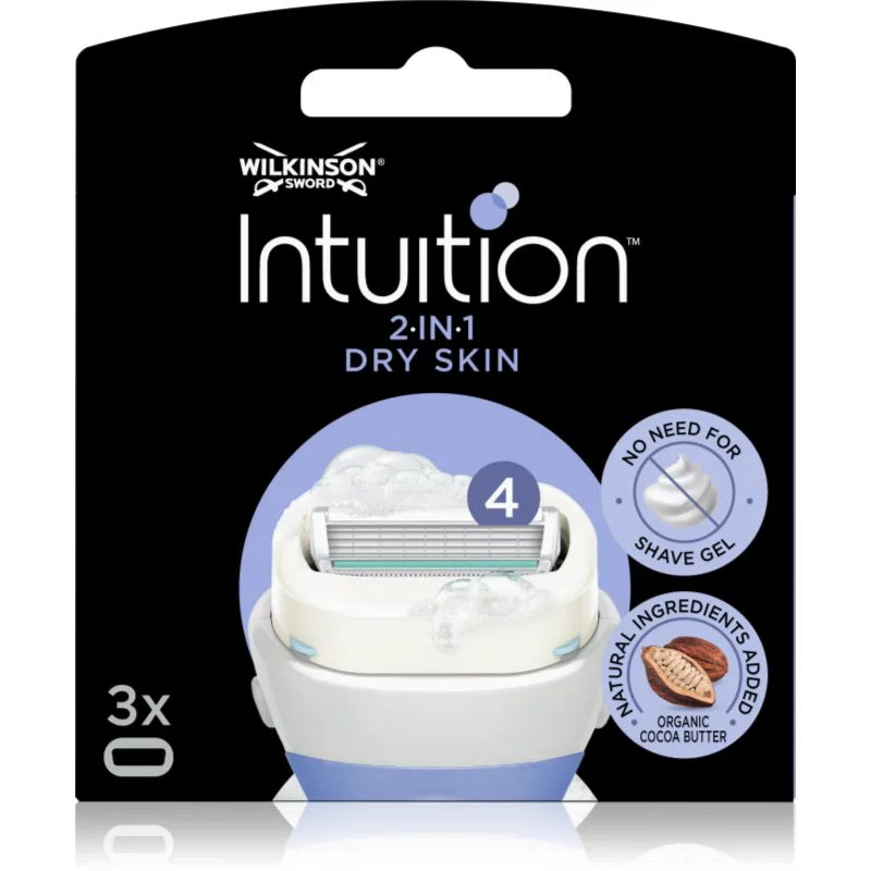 Wilkinson Sword Intuition Dry Skin ανταλλακτικές λεπίδες 3 τμχ