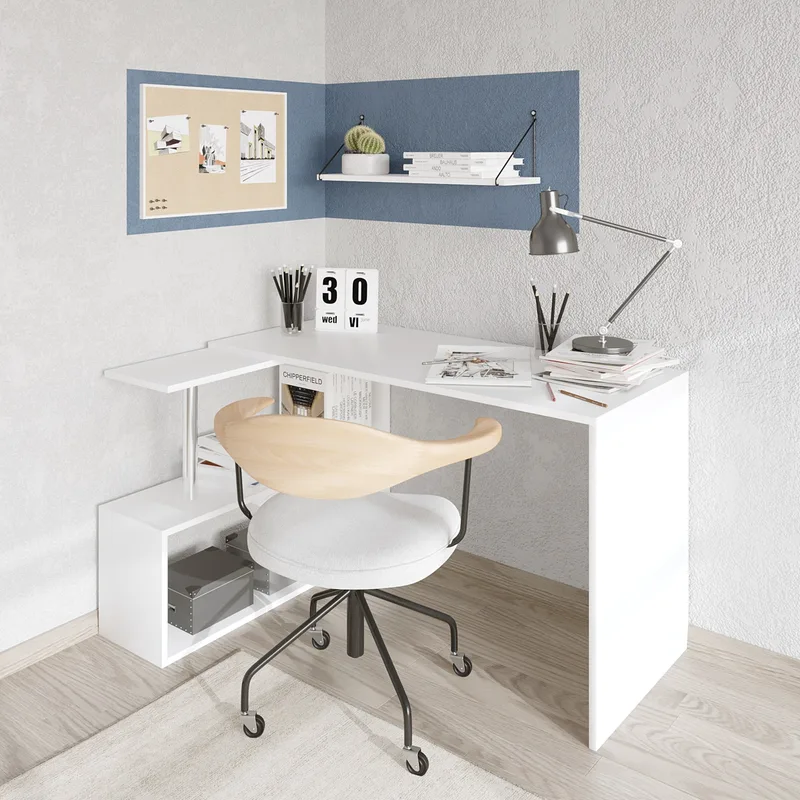Γραφείο Μελέτης Gelincik - White 746Jug3807 (130x74x94)
