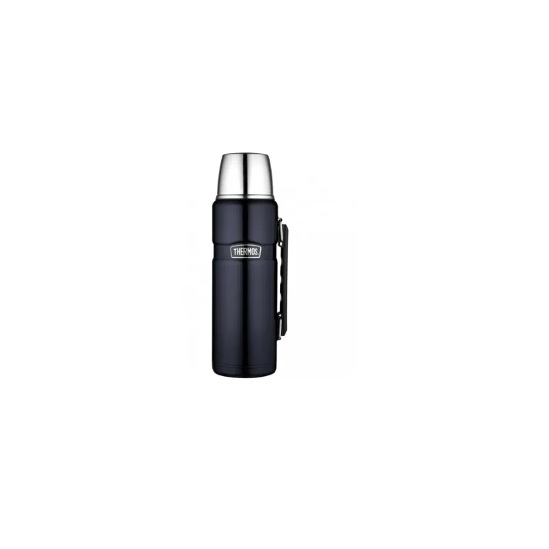 Thermos Style Bottle Thermos for drinks with handle - dark blue 1.2 l