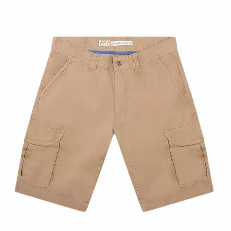 Βερμούδα Cargo Καμηλό 100% Cotton (Modern Fit)