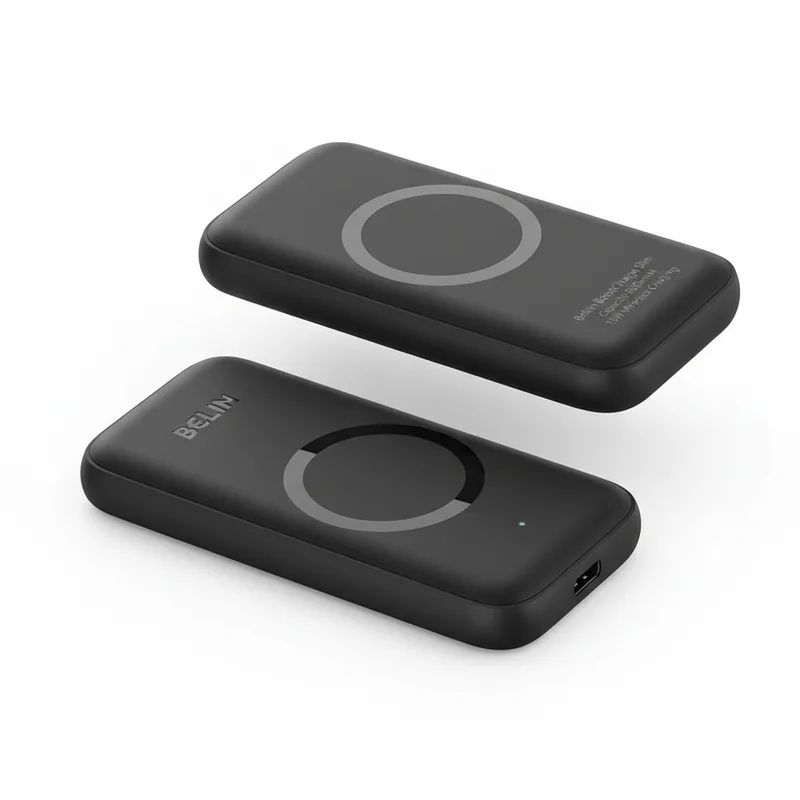 Belkin BoostCharge Slim 5000mAh Magnetic Power Bank / 15W Charging / USB-C / Black / Model BPD021hqBK
