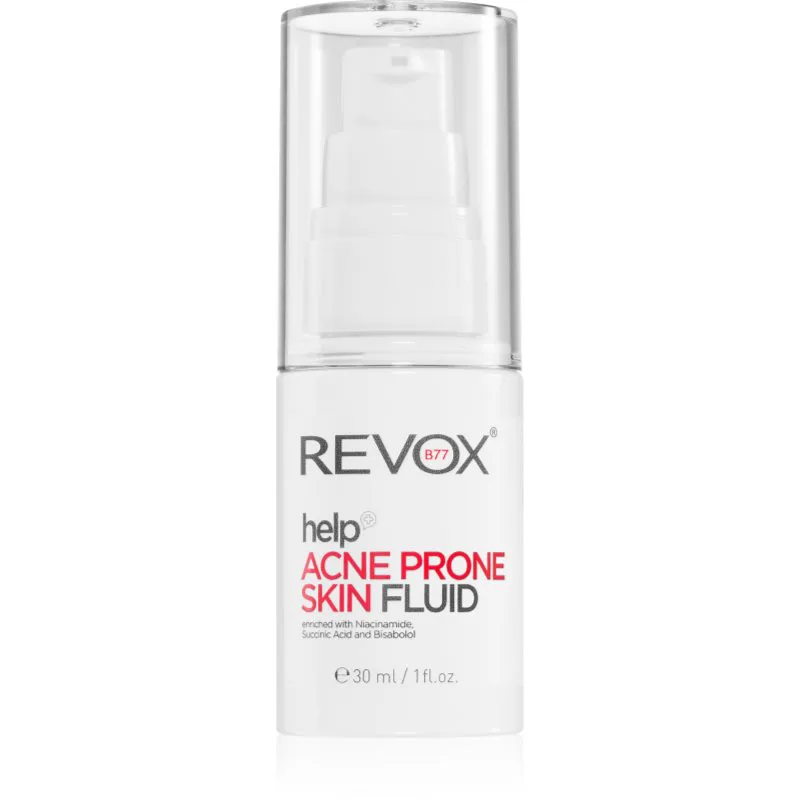 Revox B77 Help Acne Prone Skin Fluid ελαφρύ ενυδατικό υγρό για δέρμα με ακμή 30 ml