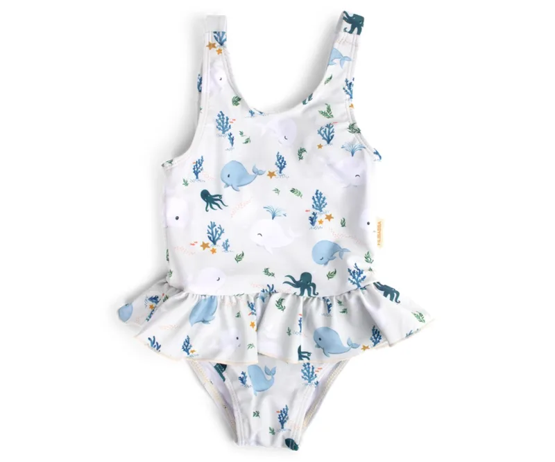 Filibabba Eva Swimsuit Christian's Whale Tales