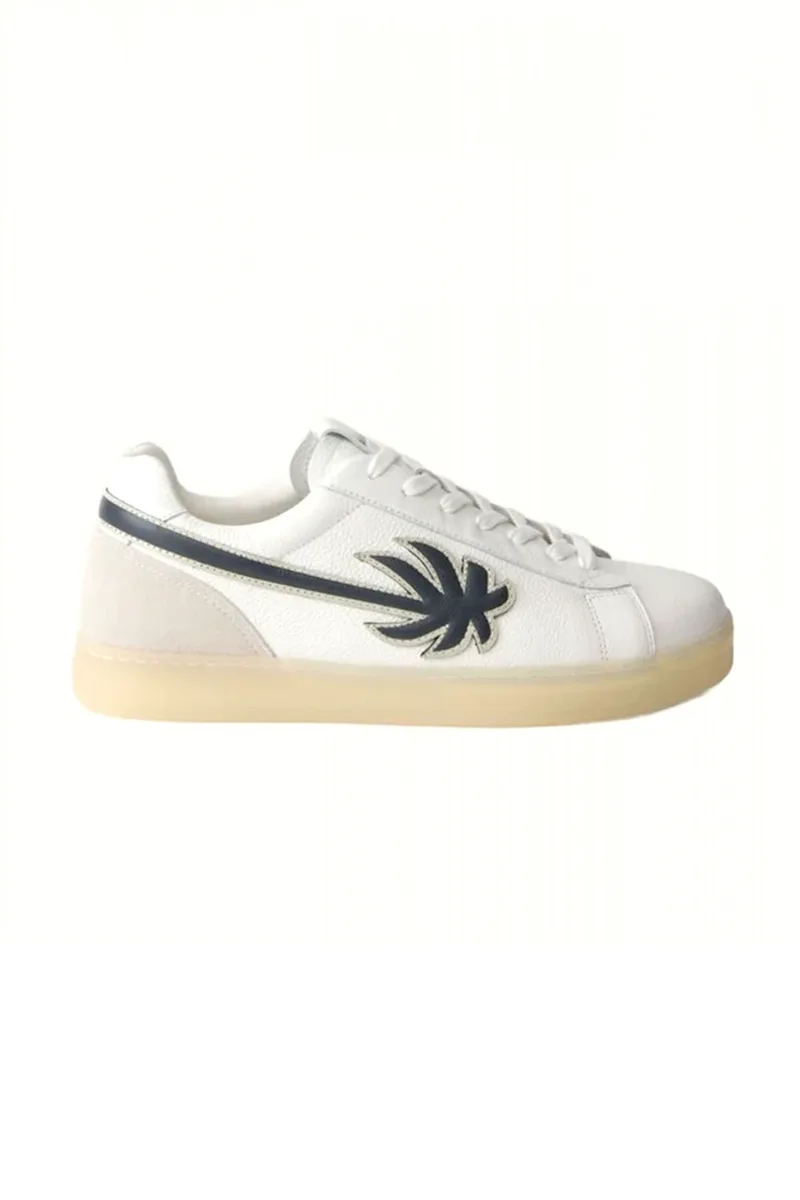 PALM ANGELS ΠΑΠΟΥΤΣΙΑ SNEAKERS PALM LEA TENNIS ΛΕΥΚΟ-ΜΠΛΕ