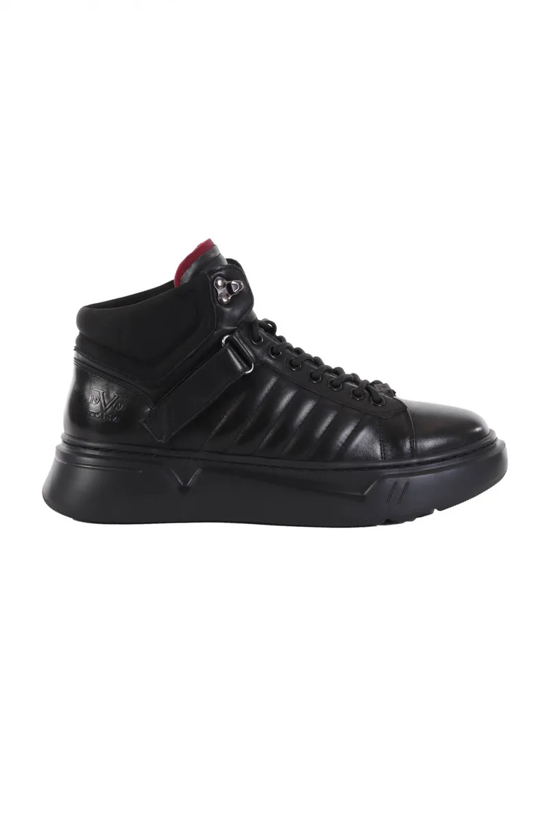 V 19.69 ΠΑΠΟΥΤΣΙ ΜΠΟΤΑΚΙ SNEAKERS ΜΑΥΡΟ-ΚΟΚΚΙΝΟ