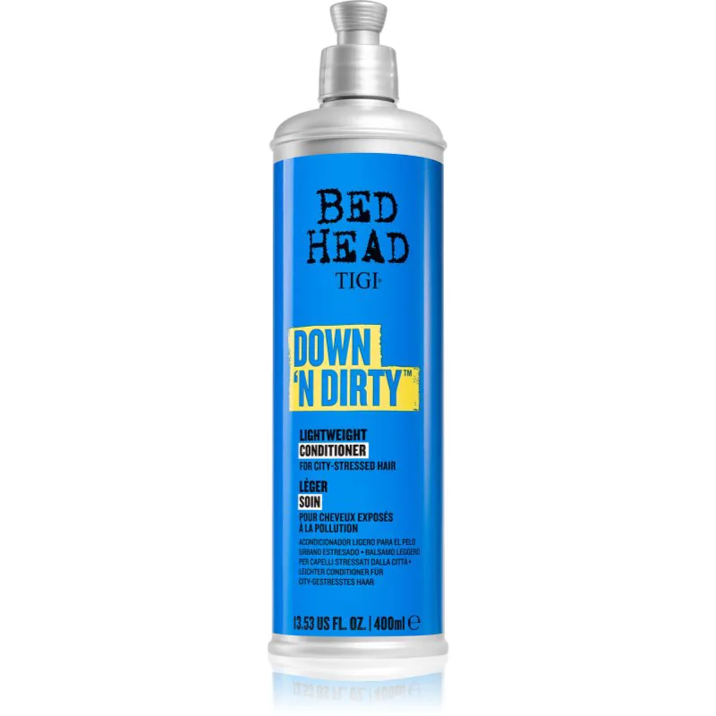 TIGI Down N' Dirty Lightweight Conditioner κοντίσιονερ καθαρισμού και αποτοξίνωσης για καθημερινή χρήση 400 ml