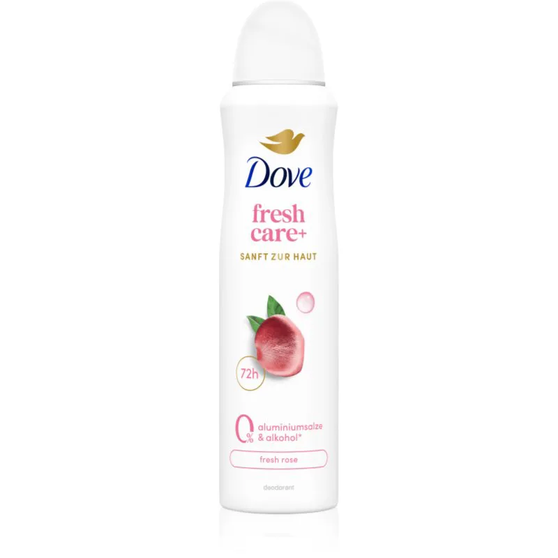 Dove 0% ALU Fresh Rose αποσμητικό χωρίς οινόπνευμα και αλουμίνιο σε σπρέι 150 ml