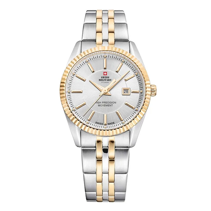 SWISS MILITARY by Chrono Two Tone Stainless Steel Bracelet SM34066.05