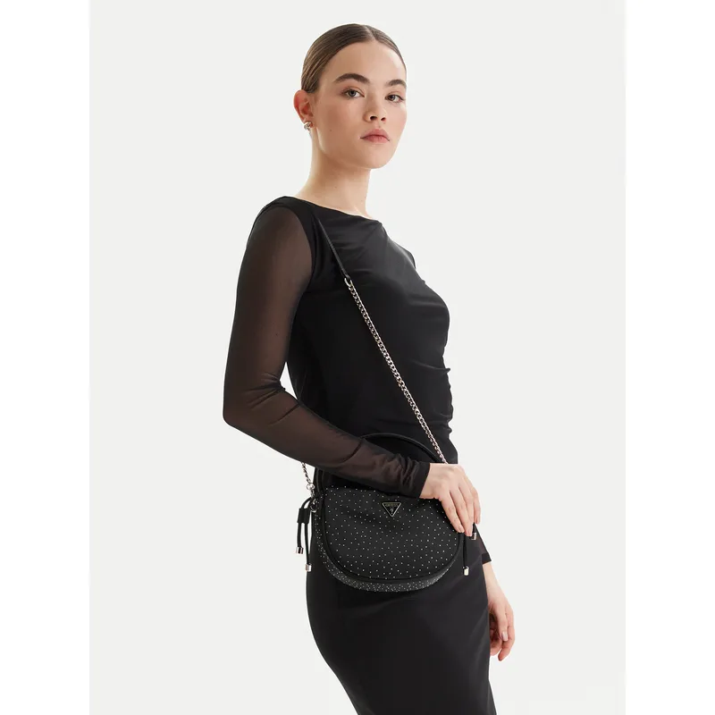 Τσάντα Guess Elsie Mini HWSR96 50750 Μαύρο