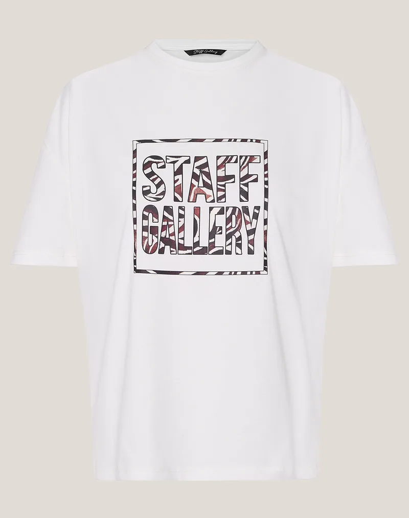 STAFF Marzia T-Shirt Short Sleeve 100% Cotton 63-004.055-Ν0010 White