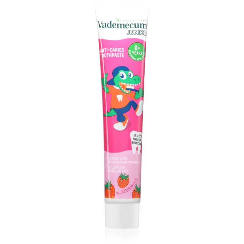 Vademecum Junior Fresh Strawberry παιδική οδοντόκρεμα 6+ χρονών 75 ml