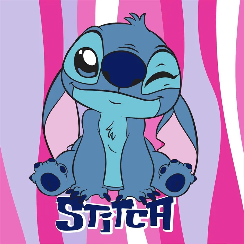 Λαβέτα-Μαγική Πετσέτα Polyester 30x30εκ. Lilo & Stitch 74 Ροζ Disney DimCol