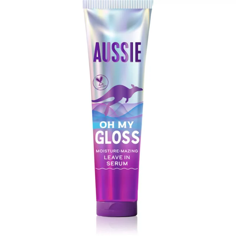 Aussie Oh My Gloss Leave In Serum ορός χωρίς ξέβγαλμα για ενυδάτωση και λάμψη 160 ml