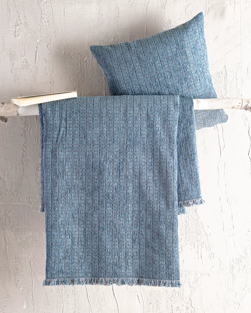 Ριχτάρι διθέσιου (180Χ240) Corvet Blue, Rythmos Home